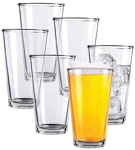 Set of 12 - Drinking Glasses 16 oz Highball Water Glasses Cups Sets Pint  Glasses Beer Glasses Tumble…See more Set of 12 - Drinking Glasses 16 oz