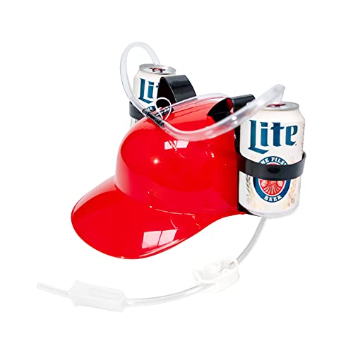 Novelty Place Drinking Helmet - Can Holder Drinker Hat Cap with Straw — The  Beer Connoisseur® Store