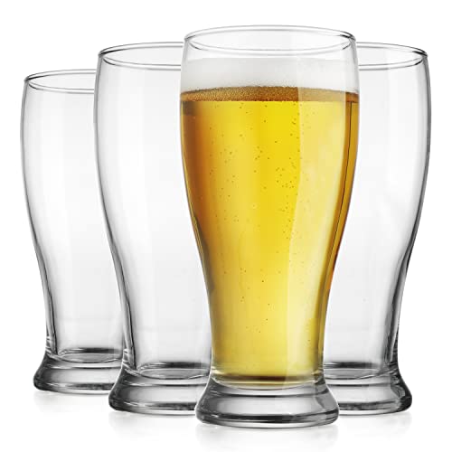Libbey Stockholm Pilsner Beer Glasses, Set of 4