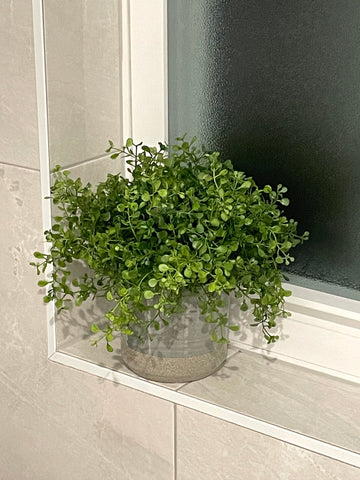 fake plant for bathroom windowsill, artificial plants home decor, by AllSeasonsHouseDecor