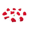 Ten Red PU Pebble holds. The holds are made up of multiple pebble shapes; jugs, crimps, feet, etc.