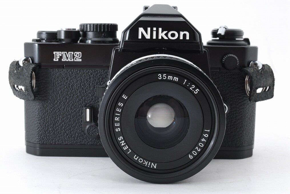 Nikon New FM2 35mm SLR Film Camera Late Model Black + 35mm f/2.5