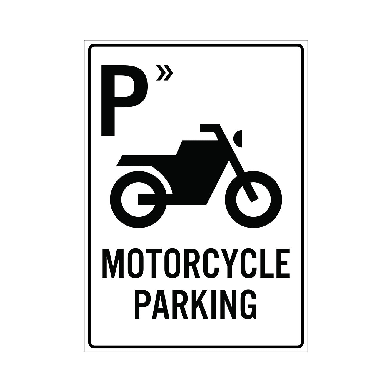 MOTORCYCLE PARKING SIGN – Get signs
