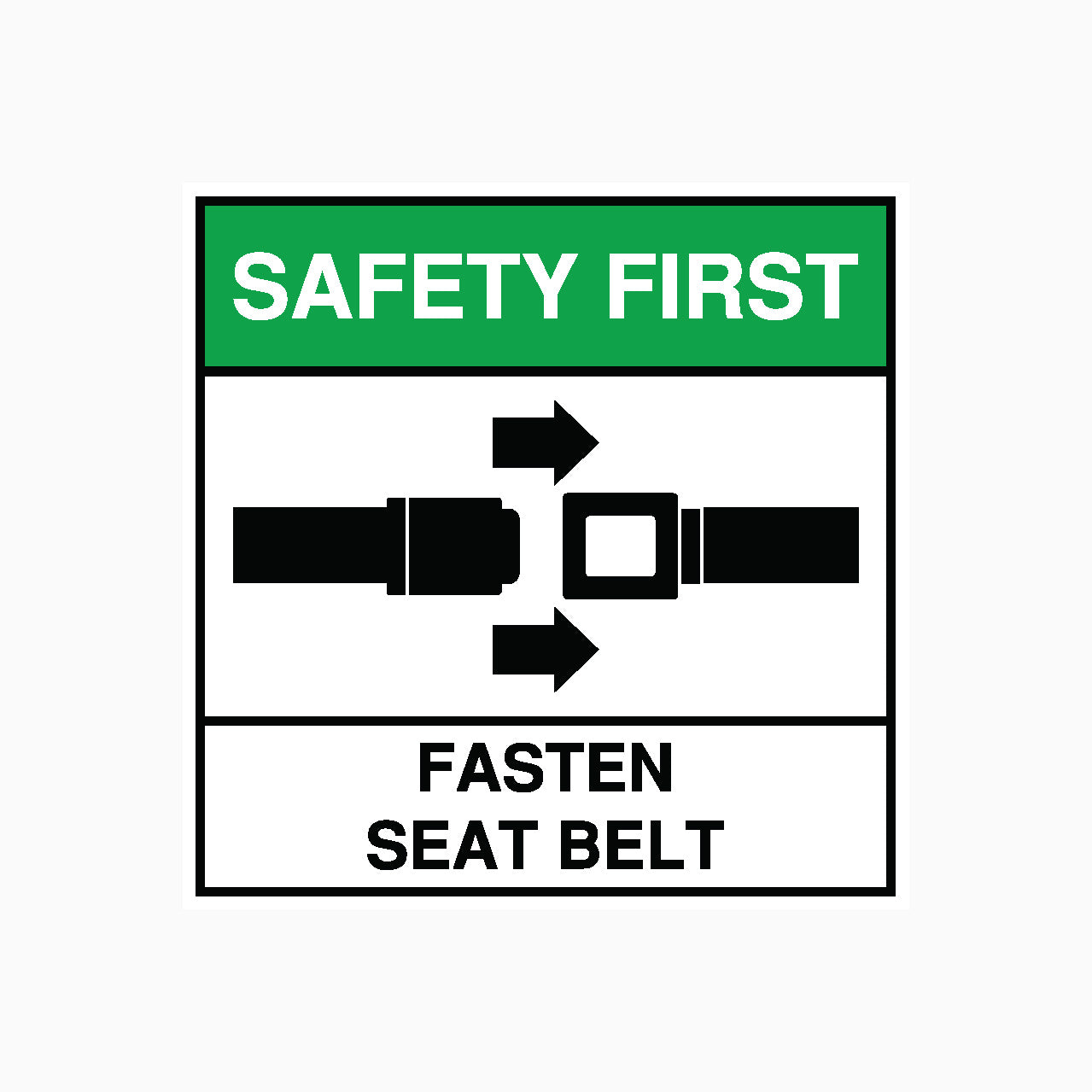 Fasten Seat Belt Sign You Must Wear Your Seat Belt Sign Get Signs