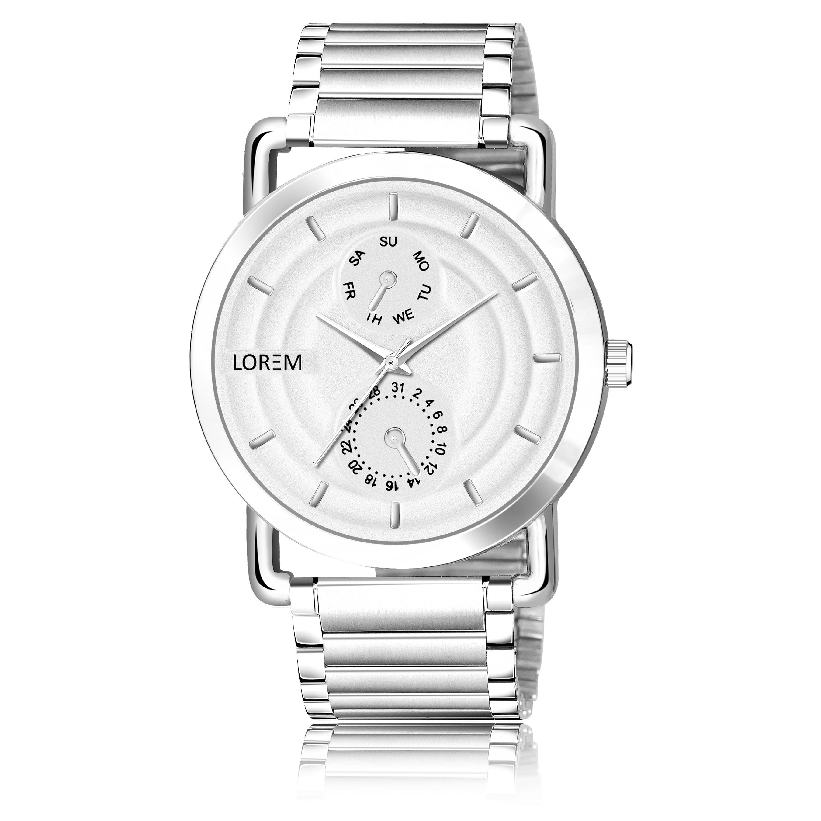 Lorem Analog White Dial Wrist Watch for Couple-LK-15-245 : Amazon.in:  Fashion