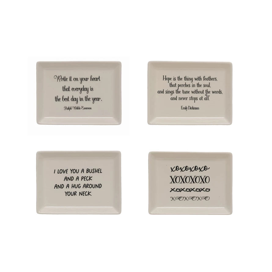 Stoneware Plate Quote