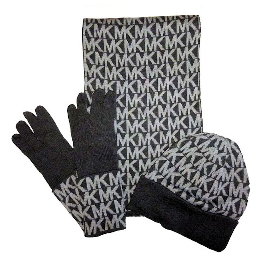 mk scarf and glove set