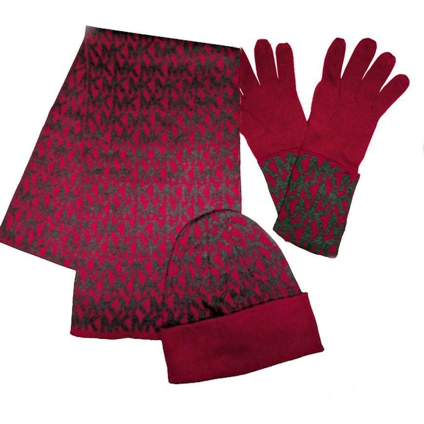 michael kors scarf and gloves set