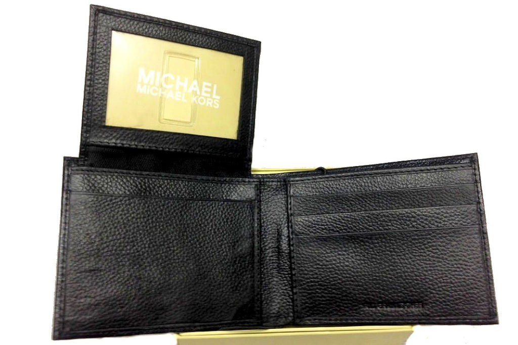 michael kors men's black wallet