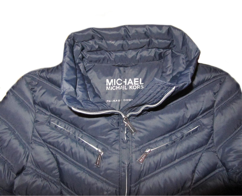 michael kors navy blue winter coat