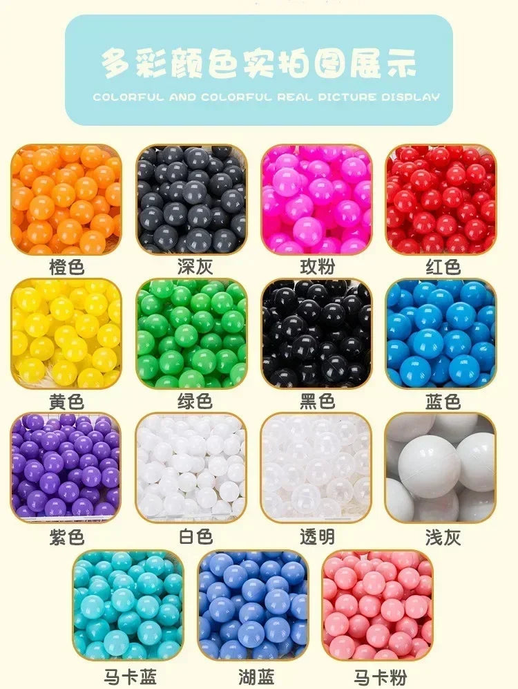 50pcs Water Pool Ocean Wave Balls Gifts Colorful Love Star - NTKSTORE