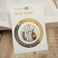 Athena Enamel Pin Badge