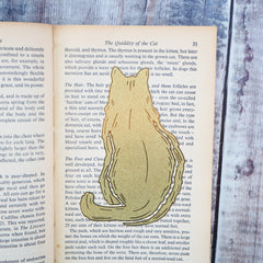 Cat Brass Bookmark