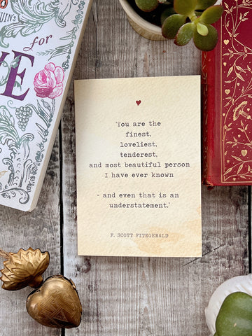 F. Scott Fitzgerald Valentine's Card