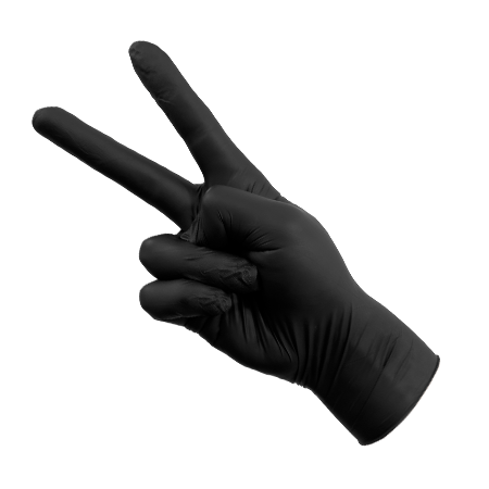 Black Ultra Thin Glove With Black Nitrile Coated Palm – (Dozen) ITEM#  4631Q-BK