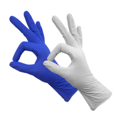 Glove colors used to color code departments for food safety