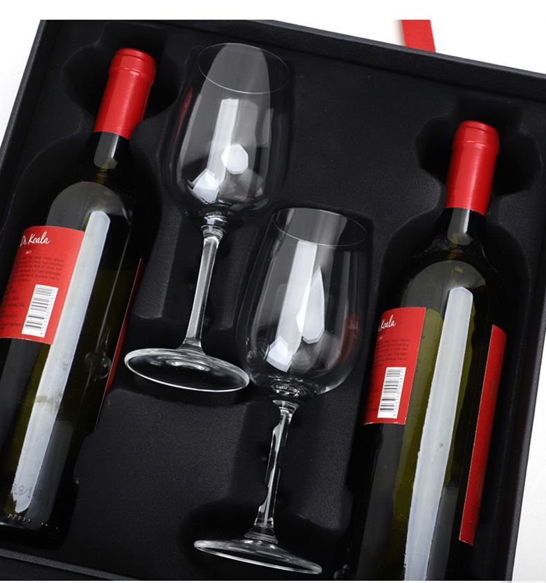 Chic Wine Gift Box (Double) with 2 wine glasses_Wine Passions