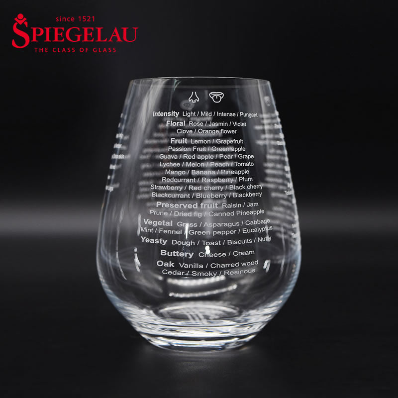 Spiegelau & Denis Collaboration Limited Edition Tasting Words Crystal Wine Glass Wine Glass_ Wine Passions