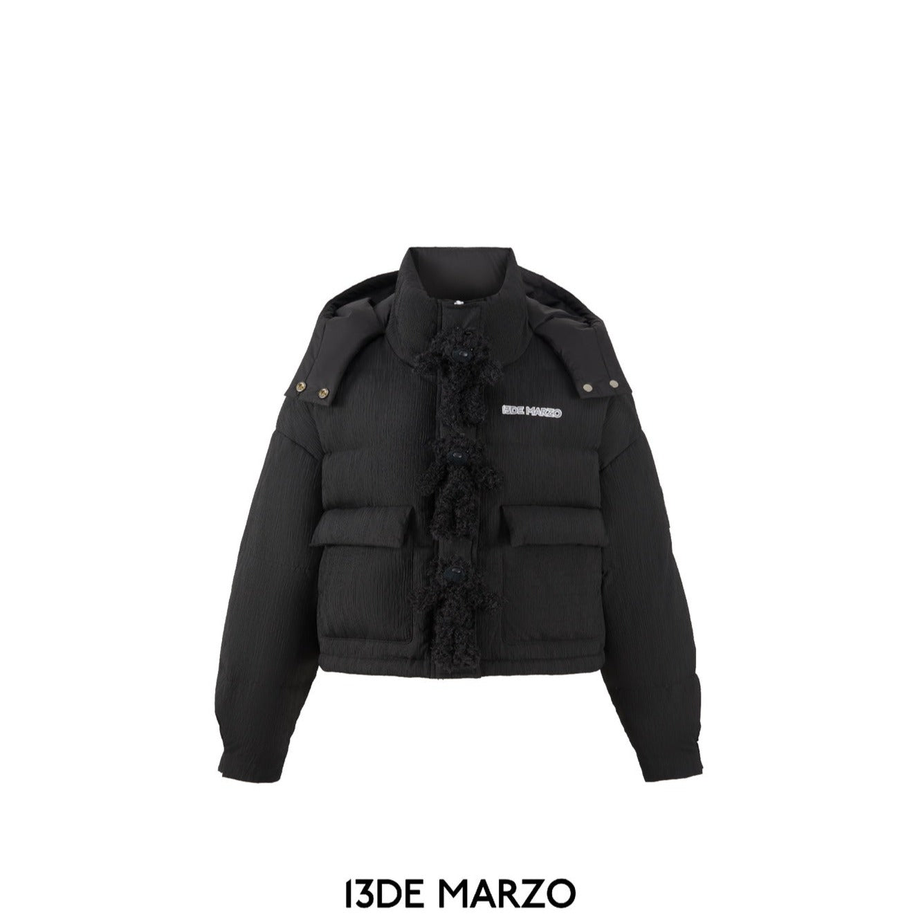 13DE MARZO | SS2310 Sketch Line Down Jacket Black – Lines Up