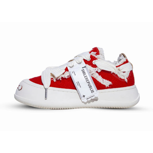 SMILE REPUBLIC | RED BANDANNA LOW CANVAS SNEAKER – Lines Up