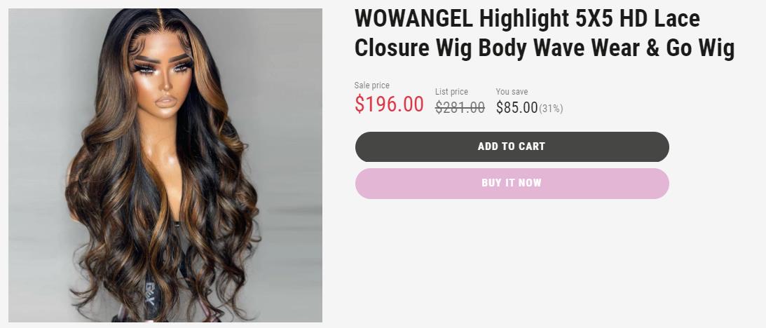 brown highlight colored lace wig