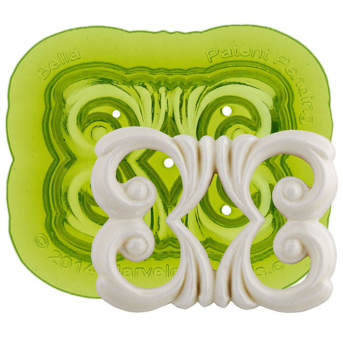 Scroll Border Mold--Marvelous Molds Silicone Mold - Cake