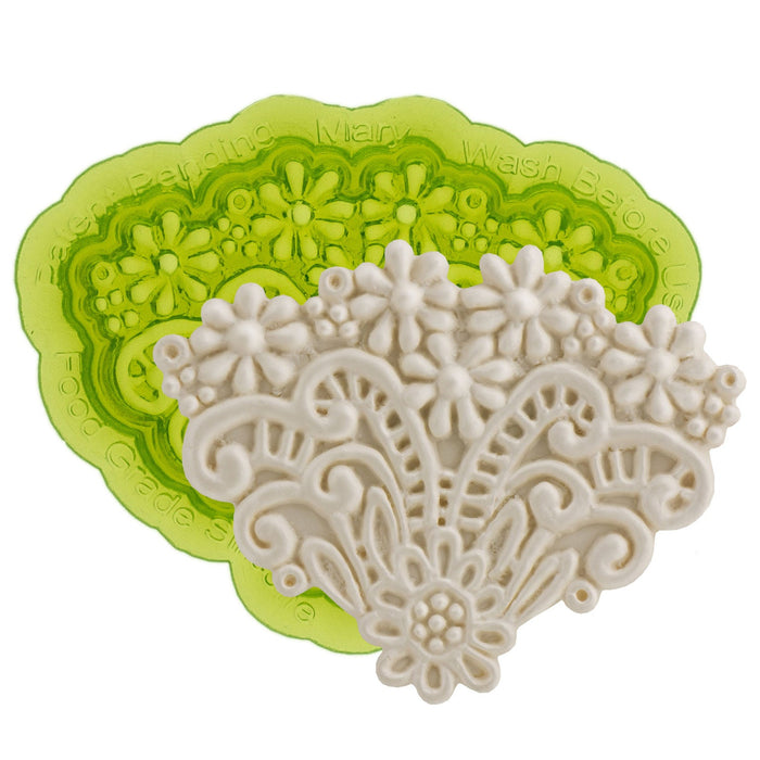 Marvelous Molds Betty Lace Silicone Mold | Fondant Cake Decorating