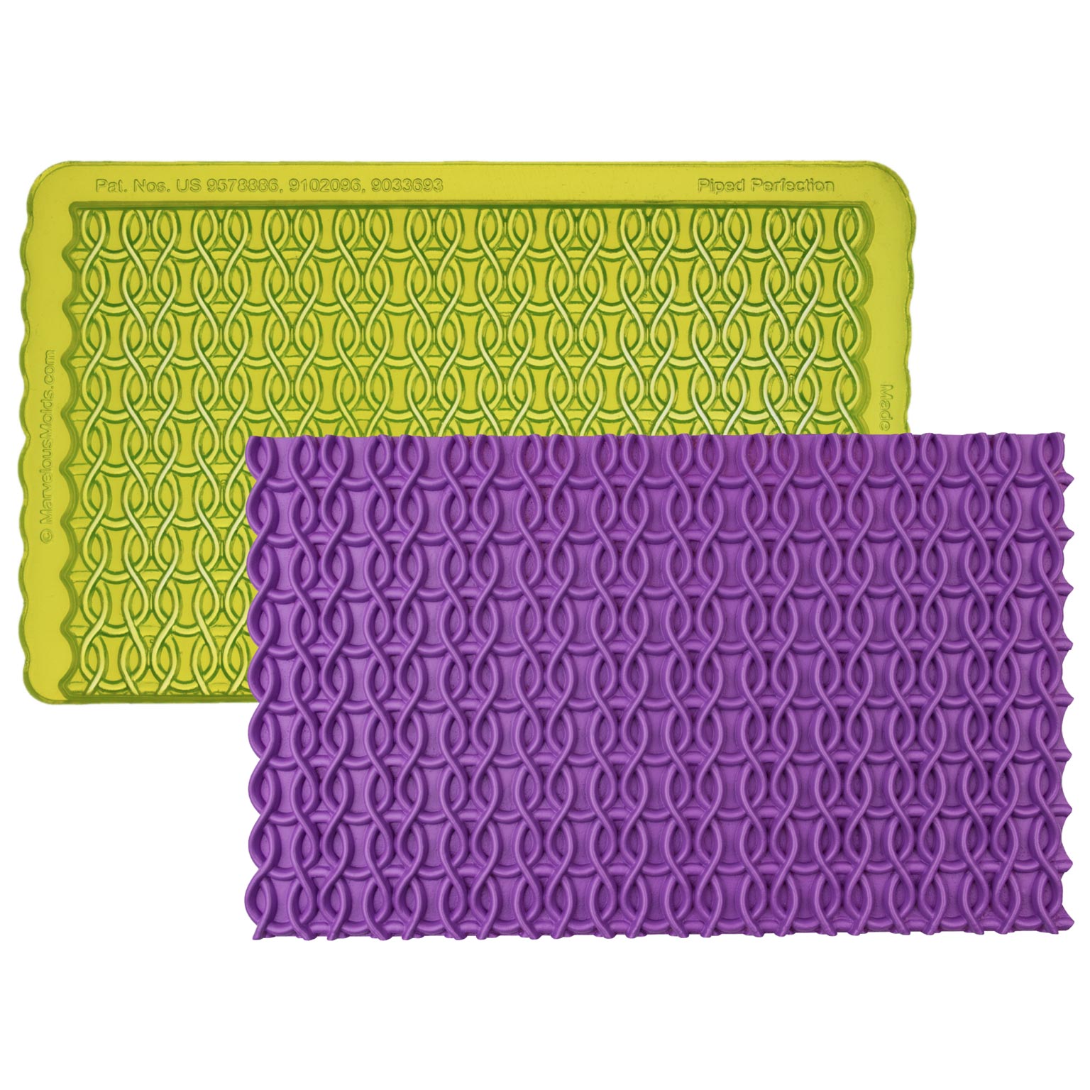 Rib & Cable Knit Silicone Simpress® Mold for Fondant Cake Decorating – Marvelous  Molds