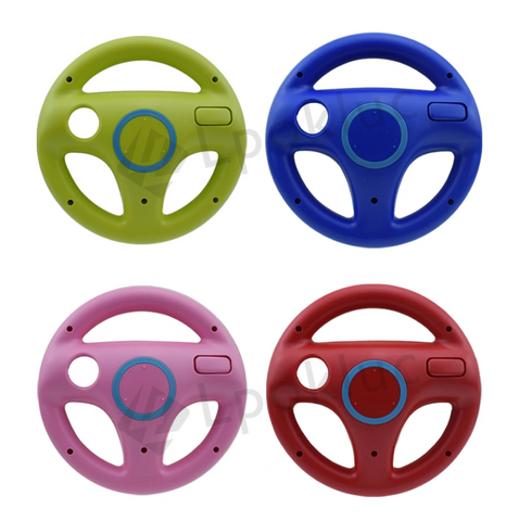 Accessoire de jeu Mario Kart pour Wii, avec design de volant de course.