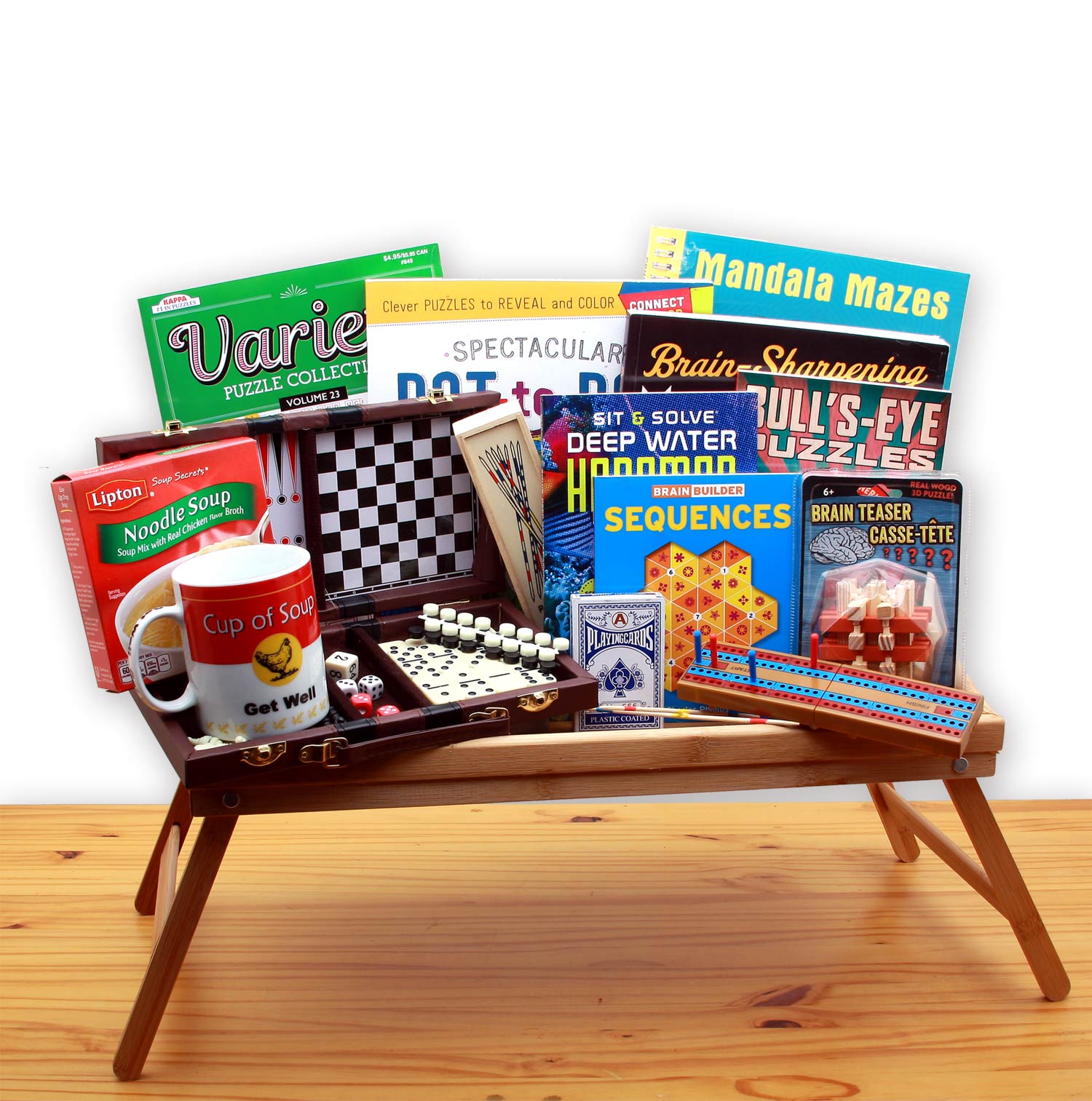 Rest & Recovery Get Well Activity Tray - get well soon basket - get well soon gifts for women - get well soon gifts for men