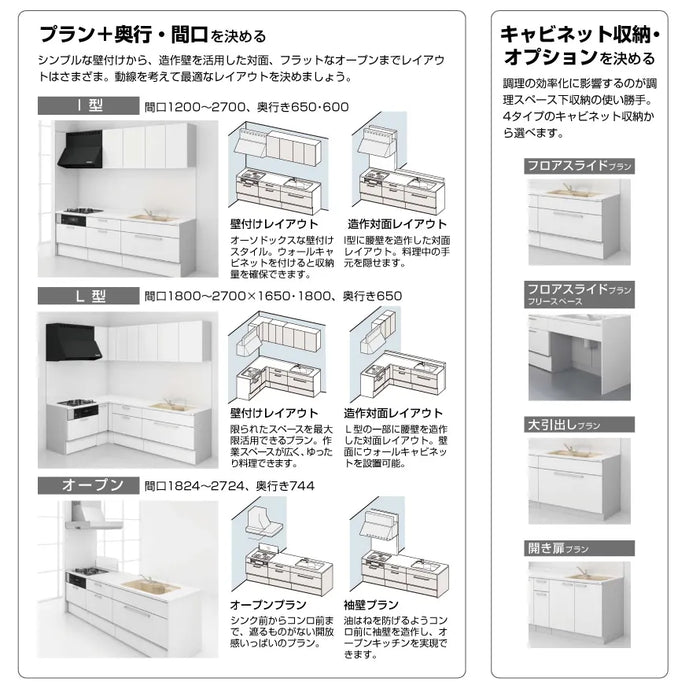 安心の実績 高価 買取 強化中 コンパネ屋  ショップトクラス システムキッチン Bb コンパクトプラン コンロ無し 間口1200 開き扉 I型  扉グレード K H メーカー直送