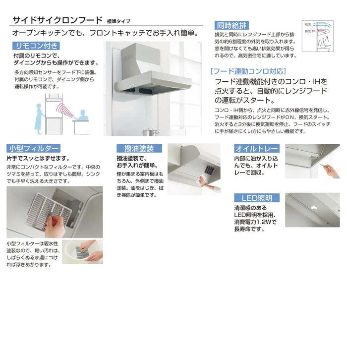 トクラス システムキッチン Bb 間口1950 大引出しタイプ I型 扉グレードK／H メーカー直送 - 1