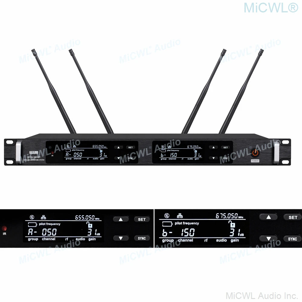 UR24D 300 Channel Digital Wireless Microphone System KSM9 Dual Handheld SKM9000 True Diversity Stage Vocal Concert Mics Sets - MiCWL Audio Inc