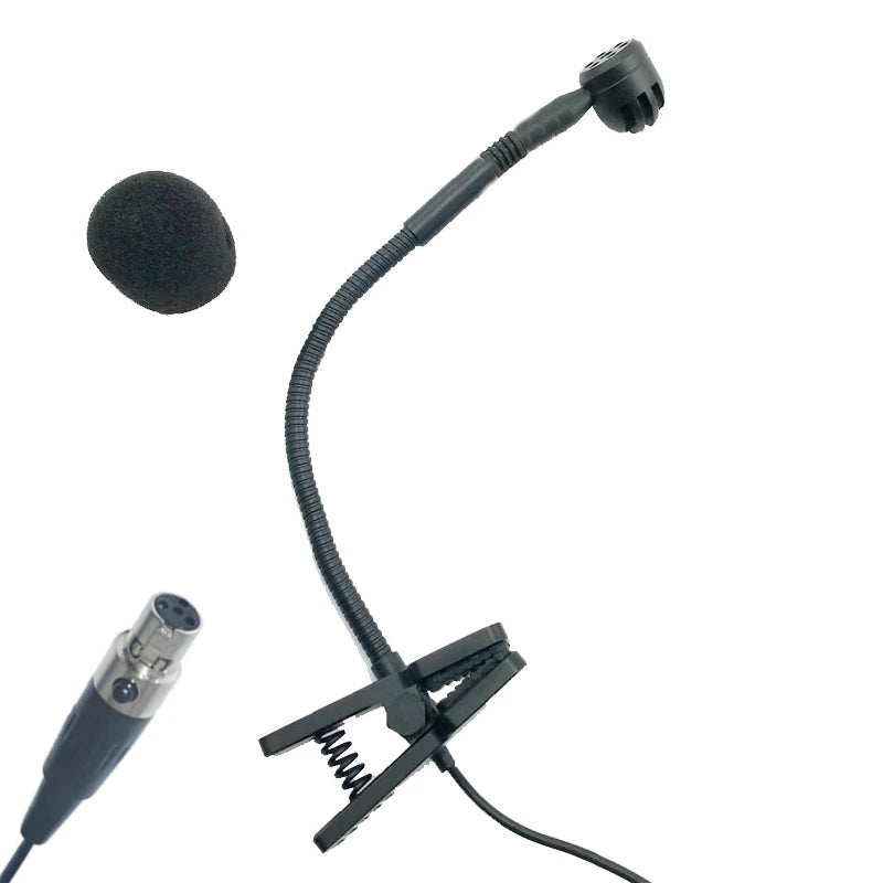 e900 Music Instrument Cardioid Microphone for Shure ULXD SLXD PGXD GLXD UR24D Wireless BeltPack Transmitter Gooseneck Mic - MiCWL Audio Inc