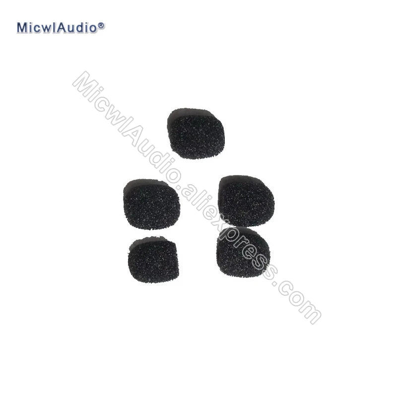 Wholesale 10pcs Windscreen Sponge Tight Foam Cover For Headset Lavalier Microphone Inner Diameter 2-3mm Beige Black - MiCWL Audio Inc