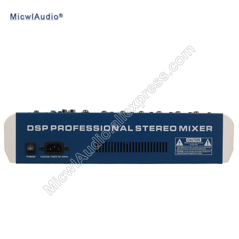 Professional Sound Console Mixer Stage Meeting Stereo USB Bluetooth 24Bit 40KHz 6-Channel 8-Channel 10-Channel Reverberation - MiCWL Audio Inc