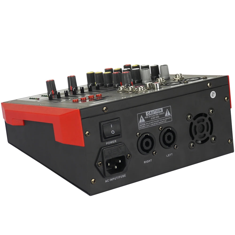 MG4 400W Power Mixer 4 Channel Mixing Console 2x200W Power Amplifier Karaoke Music Live Mixer 2 Channel AMP Bluetooth 48V - MiCWL Audio Inc