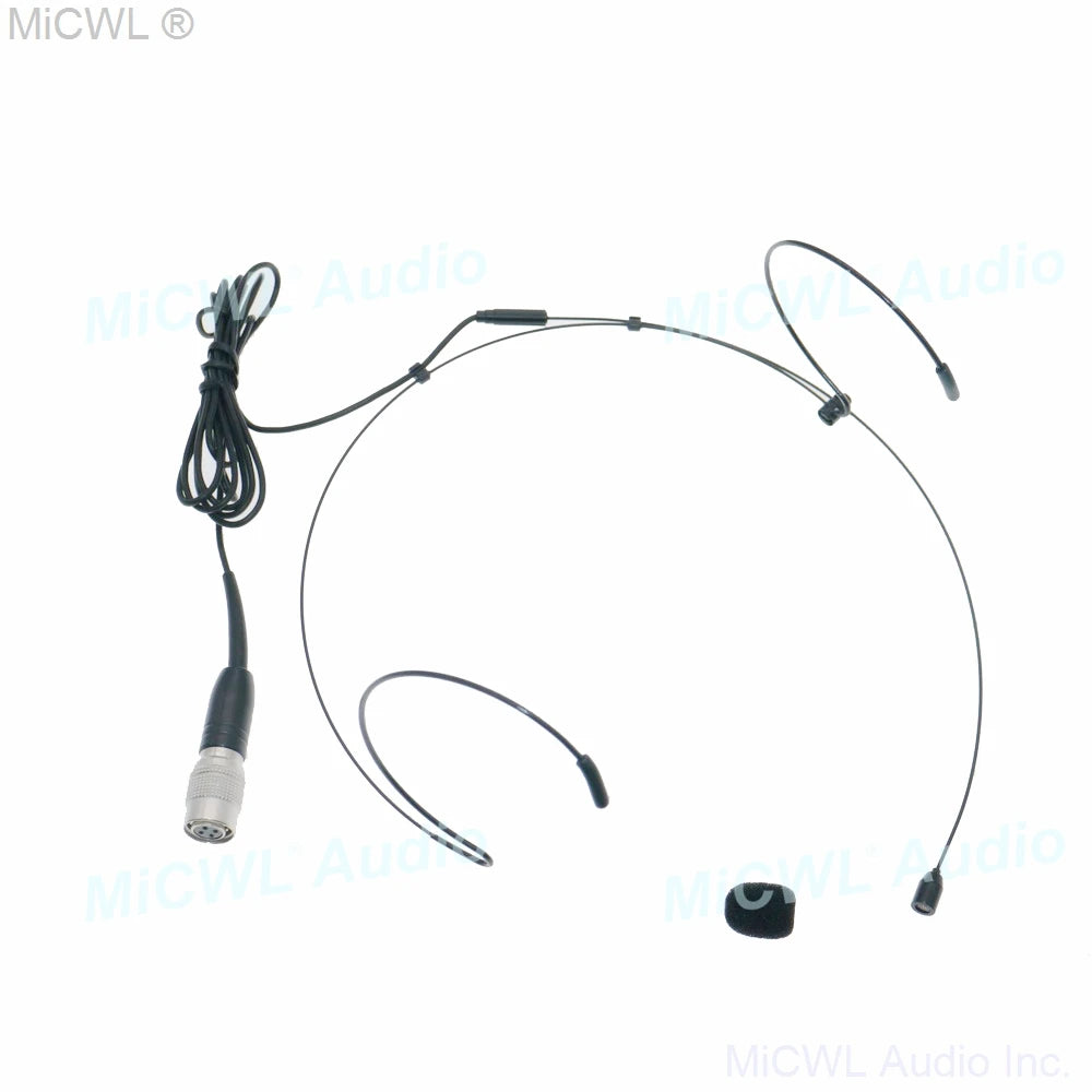 ATW2200 High Quality Headset Microphone For Audio Technica BeltPack Transmitter Black - MiCWL Audio Inc