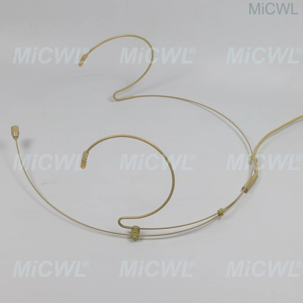 Beige Wireless Headset Microphone For SHURE ULX4D KCX GLX SLX BodyPack Transmitter TA4F mini Black Color - MiCWL Audio Inc