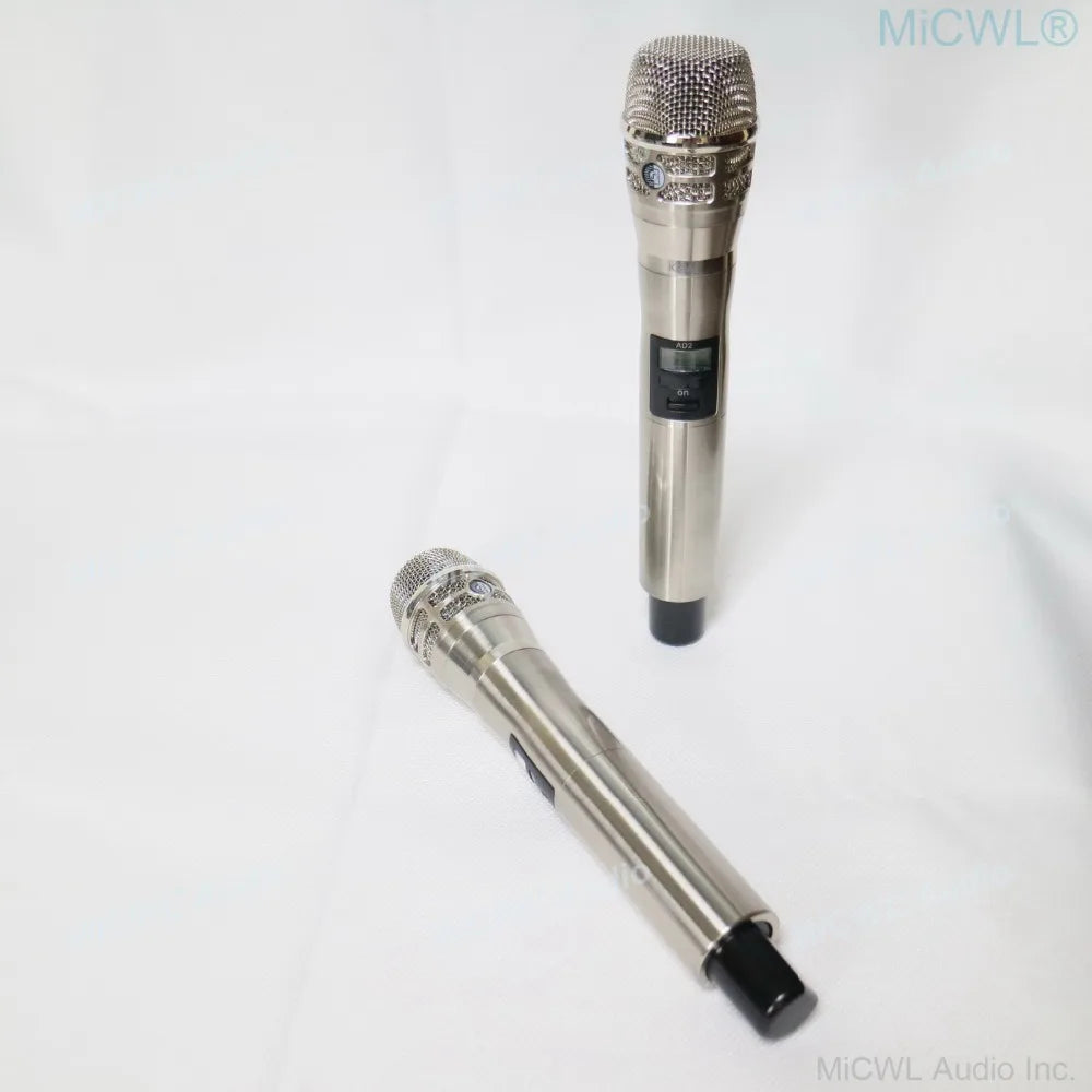 MiCWL AD4D Dual KSM8 Handheld Audio Wireless Microphone UHF True Diversity Stage Vocal Concert Digital Mics 4 Aerial Large Range - MiCWL Audio Inc