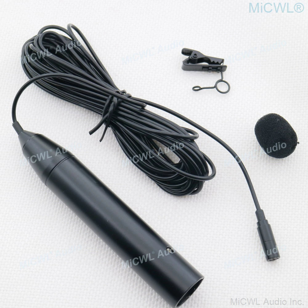 MiCWL Audio Professional XLR Canon 48V Phantom Power Microphone 3Pin with Clip For Mixer ZOOM Recorder - MiCWL Audio Inc