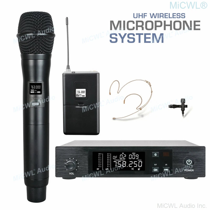 New QLXD4 High Quality UHF Profeesional Wireless Microphone System Beta58 Dual Stage Performances Radio Microfones - MiCWL Audio Inc