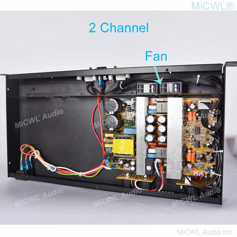Standard 19" 1U Rack 2 / 4 Channel High Power 7000W Peak Amplifier Digial AMP 2600 / 5200 Watt MiCWL D6400 D6200 Top Quality - MiCWL Audio Inc