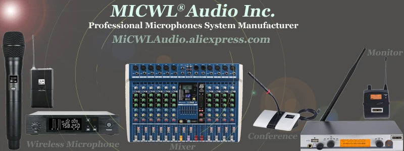 MiCWL Original AD4D True Diversity Digital Wireless DJ Karaoke Stage Sing Black KSM8 ADX2 Microphone System 500m Range - MiCWL Audio Inc