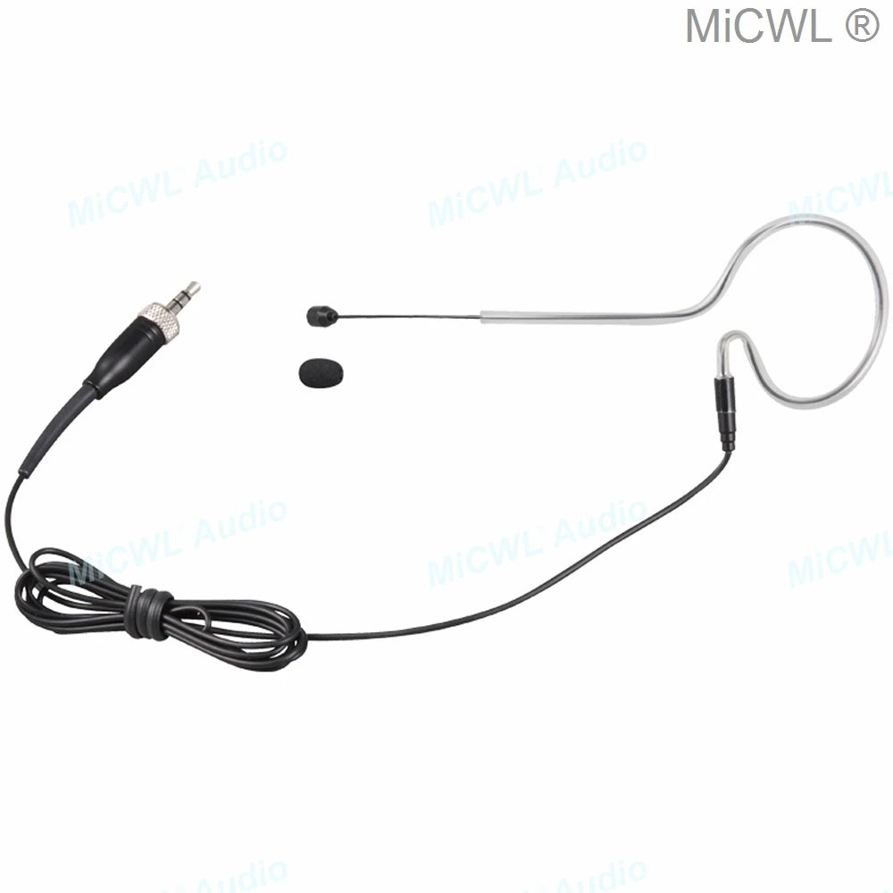 MiCWL Audio earset Headset Microphone for Sennheiser G3 G4 Shure ULX UR Audio-Technica ATW AKG MiPro ACT 3.5mm Black - MiCWL Audio Inc