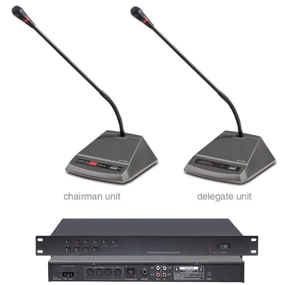 MiCWL MXC600 6 8 16pcs Gooseneck Table Microphone Discussion Conference Wired System 10M 8Pin Digital Cable 48V Controller - MiCWL Audio Inc