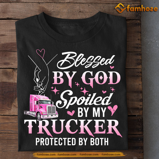 Valentine's Day Trucker T-shirt, Missing My Trucker Is My Hobby Making –  Famhose