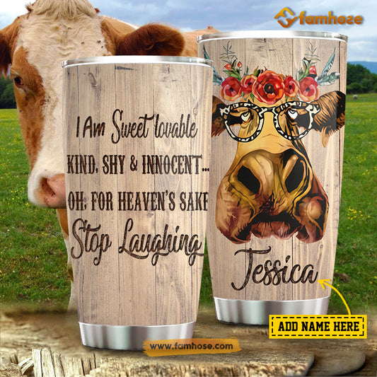 Cow Print Tumbler Just A Girl Who Loves Cows Best Cute Tumblers - Upfamilie  Gifts Store