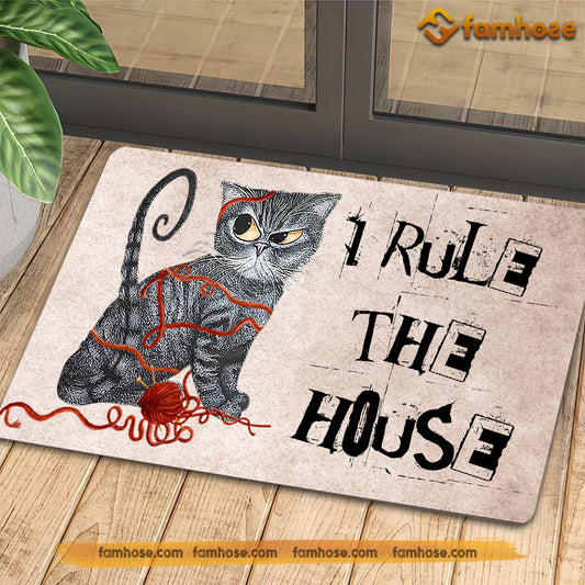 Tuxedo Cat Doormat, 3D Photo Cat Doormat, New Home Gift, Cat