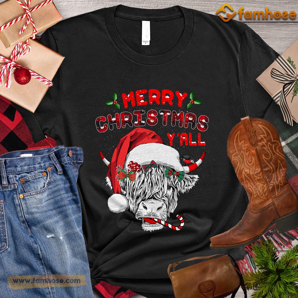 Christmas Cow T-shirt, Is It Too Late To Be Nice Christmas Gift